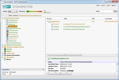 ESET Sysinspector (系統(tǒng)診斷軟件)綠色中文版 v1.4.1.0 專業(yè)數(shù)據(jù)處理服務(wù)與系統(tǒng)安全的得力助手